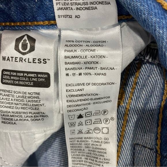 Levi’s Wedgie Straight Blue High Rise Vintage Look Jeans Size 25 - Picture 6 of 14